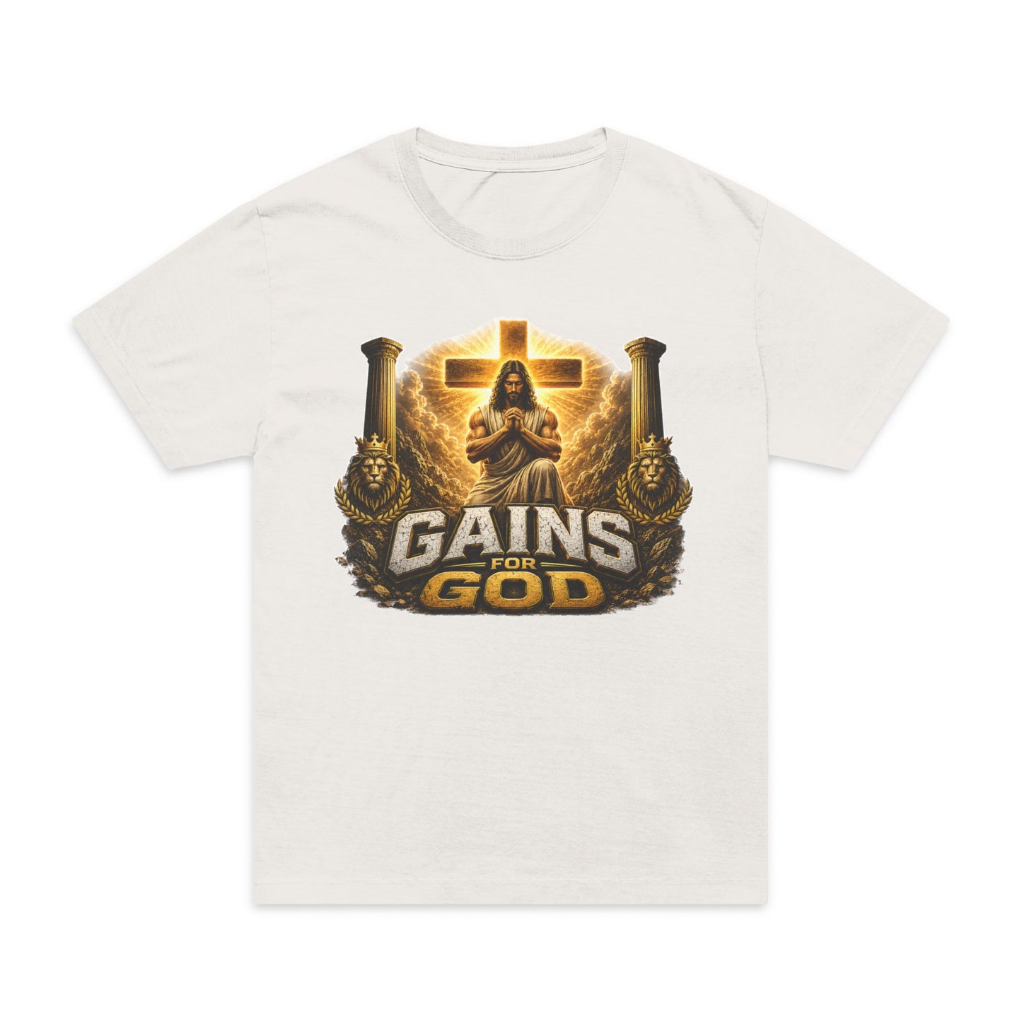 Gains for God T-Shirt — Faith & Fitness Workout Tee