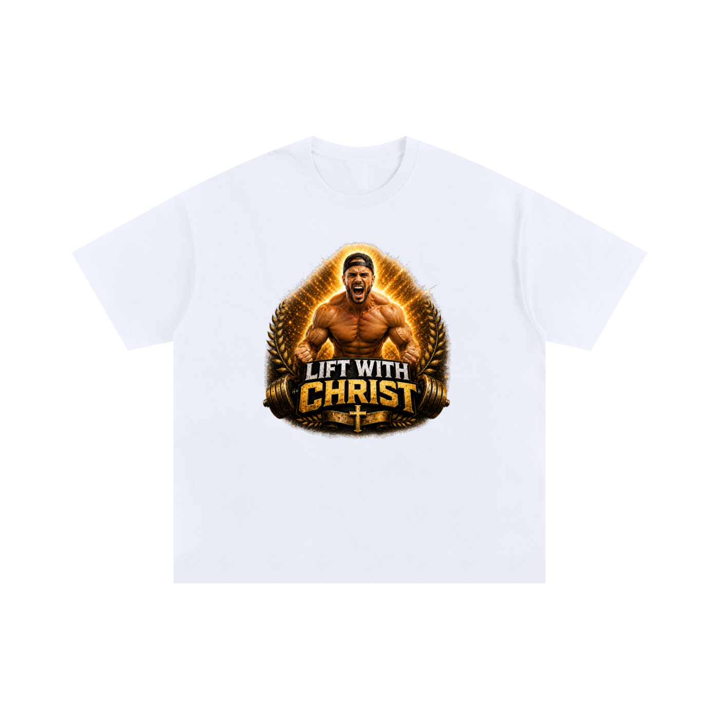 Lift With Christ Oversized Cotton T-Shirt