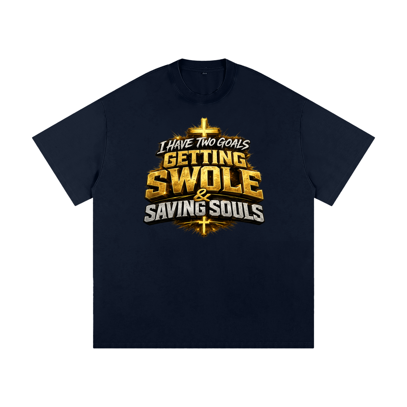 Getting Swole & Saving Souls Heavyweight Loose Fit T-Shirt