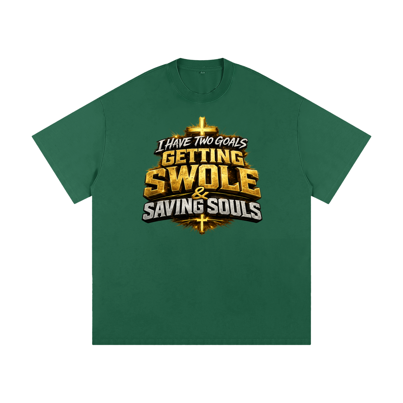 Getting Swole & Saving Souls Heavyweight Loose Fit T-Shirt