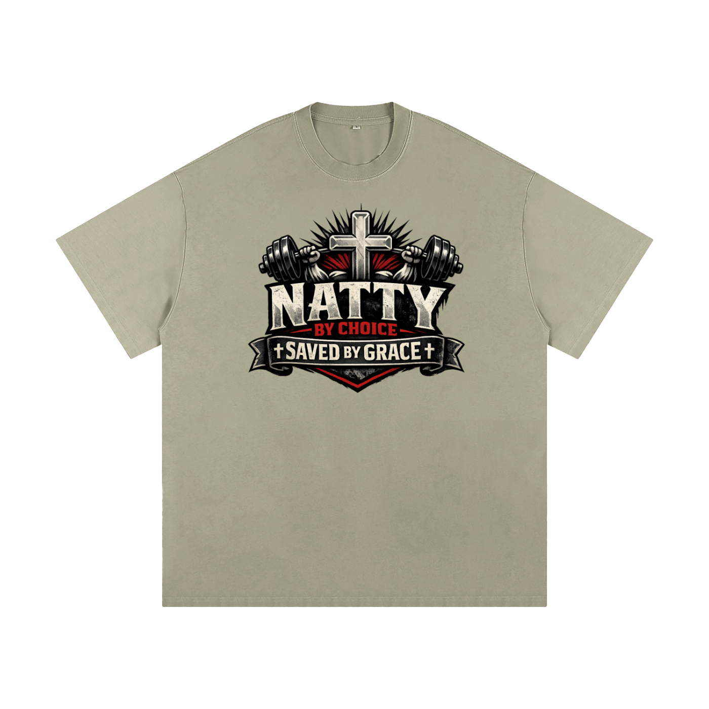 Natty by Choice - Saved by Grace Heavyweight Loose Fit T-Shirt