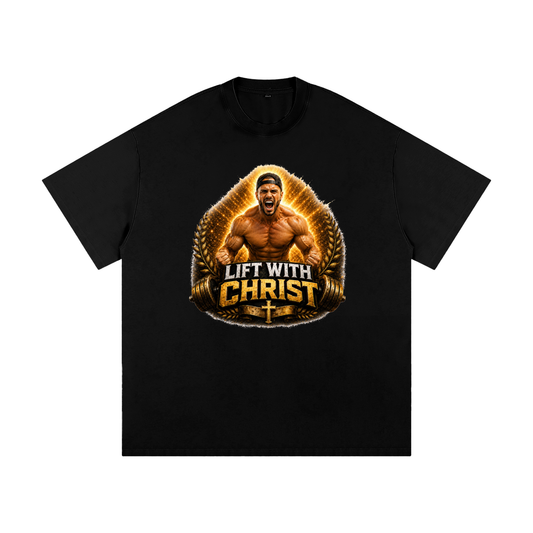 Lift With Christ Heavyweight Loose Fit T-Shirt