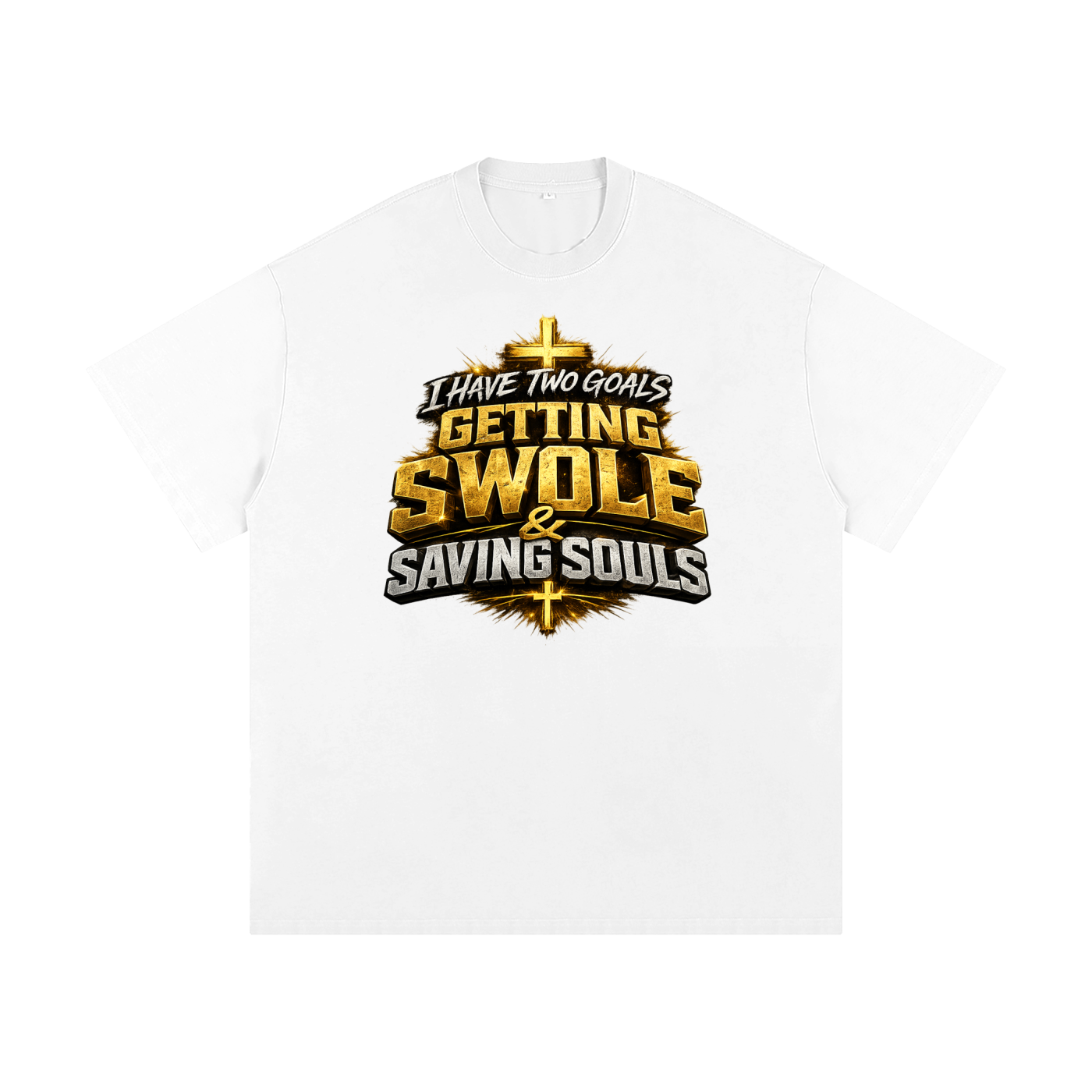 Getting Swole & Saving Souls Heavyweight Loose Fit T-Shirt