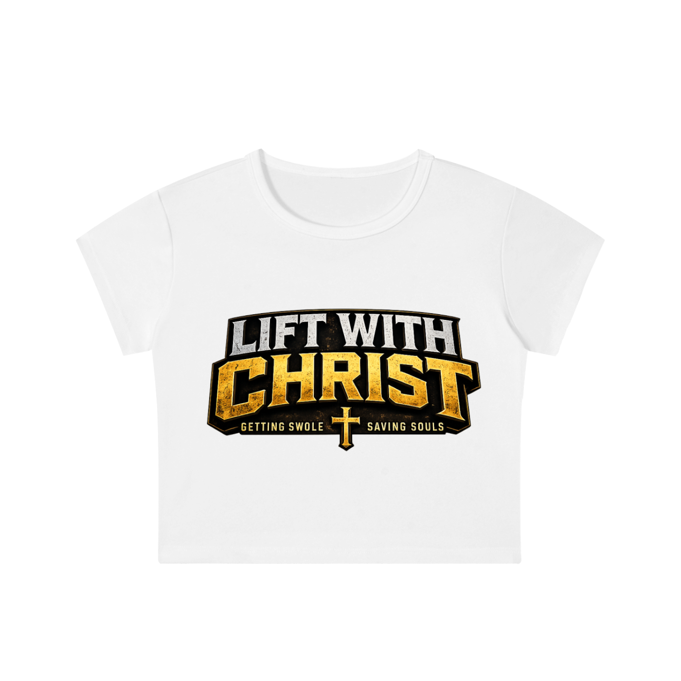 Women's Lift With Christ Snow Washed Crop Top