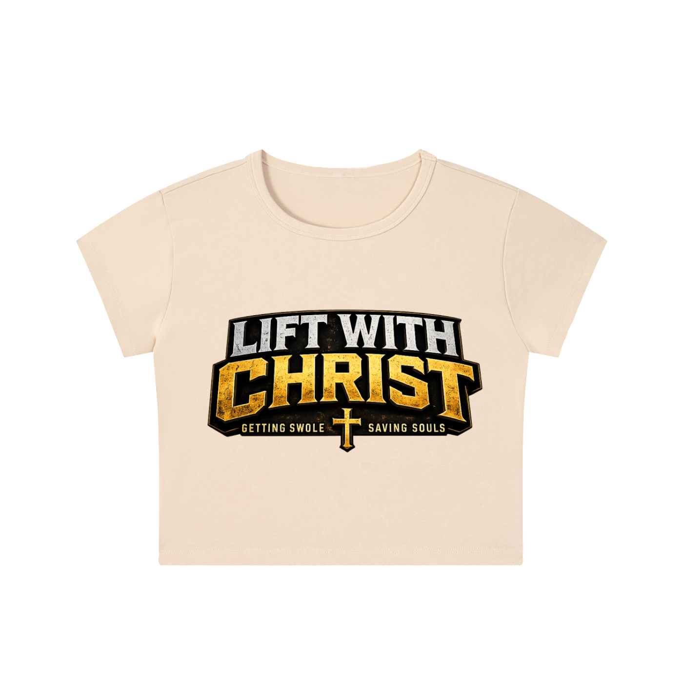 Women's Lift With Christ Snow Washed Crop Top