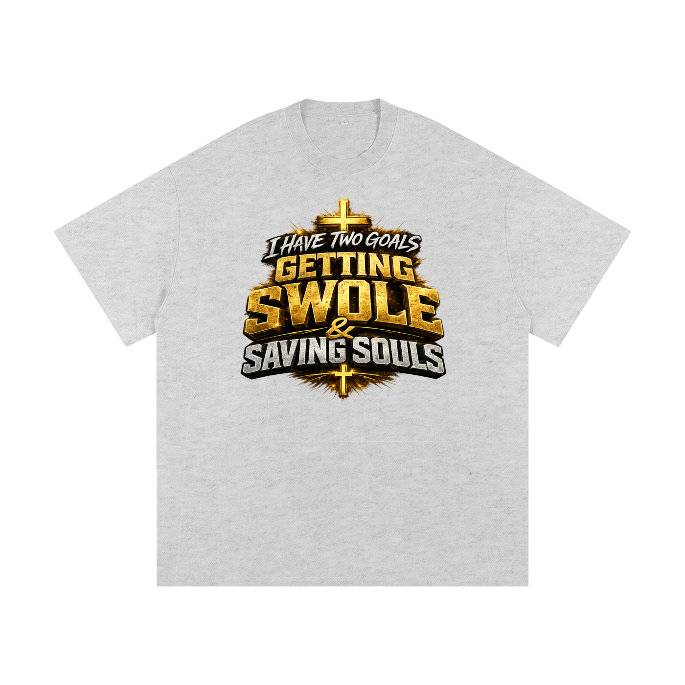 Getting Swole & Saving Souls Heavyweight Loose Fit T-Shirt