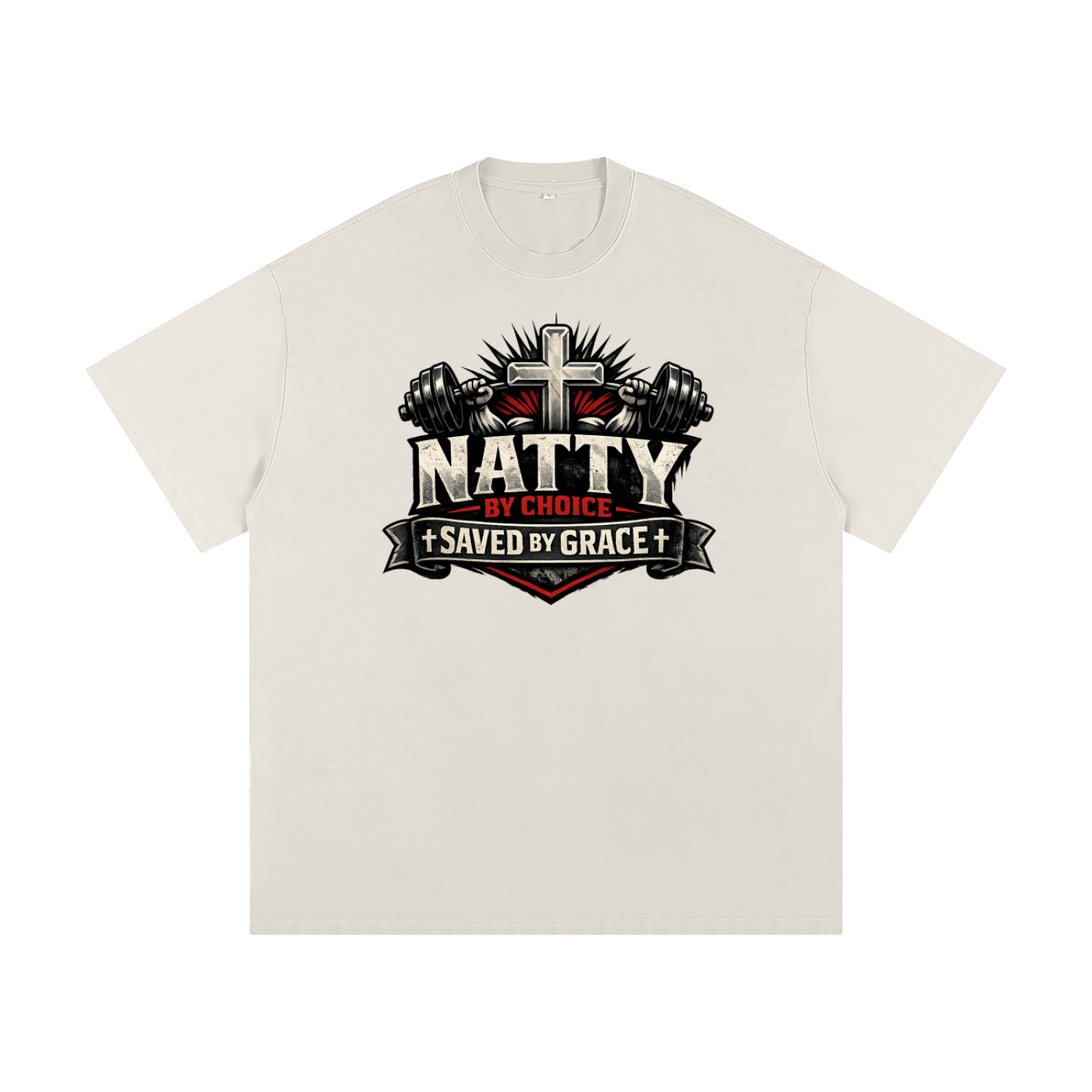 Natty by Choice - Saved by Grace Heavyweight Loose Fit T-Shirt
