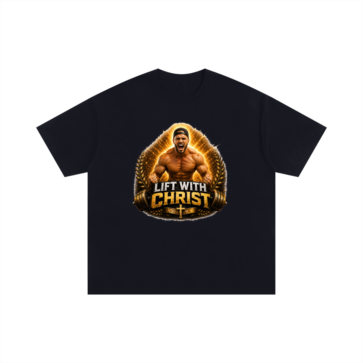 Lift With Christ Oversized Cotton T-Shirt
